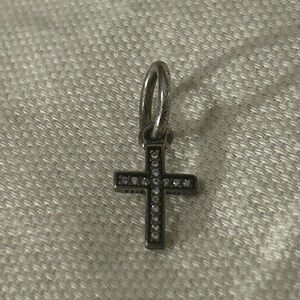 Pandora Sterling Silver Ale Sparkling Classic Cross Pendant Charm